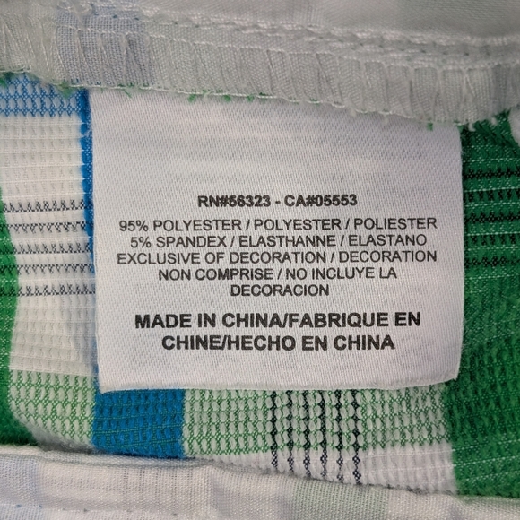 Nike Golf Plaid Shorts Men's 38 Blue Green Dri-Fit - Picture 8 of 15